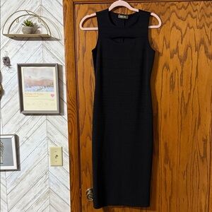 Body Con Dress with Keyhole Opening